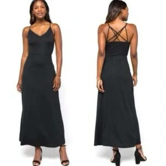 Market & Spruce Alisha Knit Strappy Back Maxi Dress - Picture 6 of 11